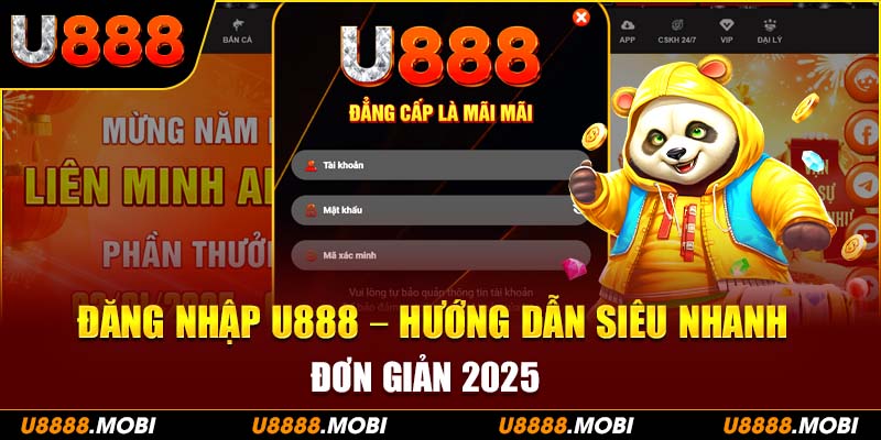 Thao tác đăng nhập u888