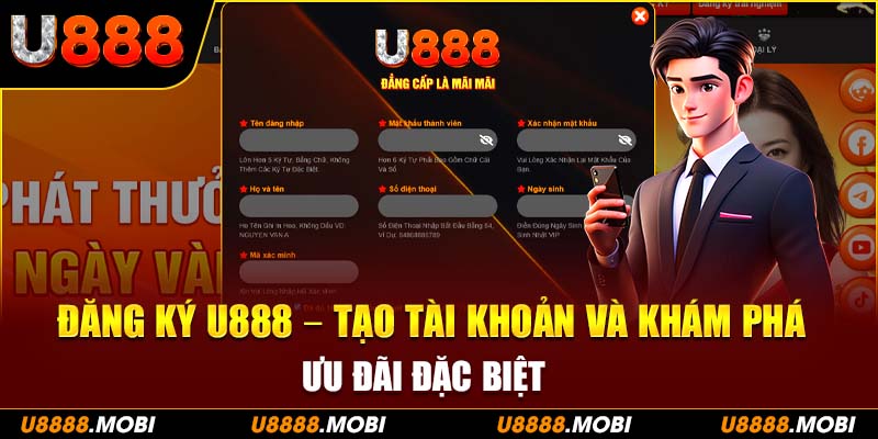 Thao tác đăng ký u888